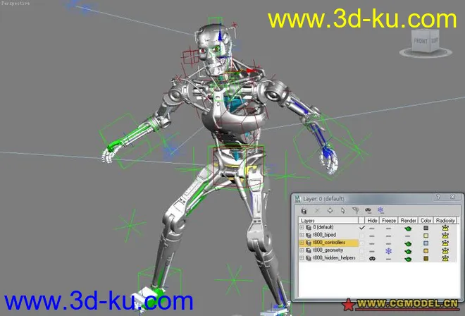 T-800 （带骨骼,控制器）模型的图片2