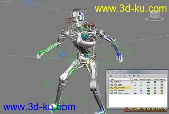 3D打印模型T-800 （带骨骼,控制器）的图片