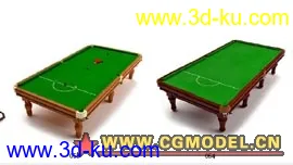 3D打印模型精细的台球桌（斯诺克？）的图片