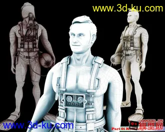 3D打印模型潜水人的图片