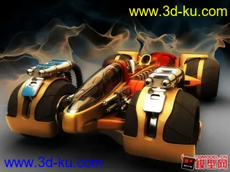 3D打印模型原创科幻车子“妖火”好不好你们看了就知道！！的图片