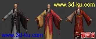 剑三少林老和尚模型  有贴图 有动作 有骨骼的图片