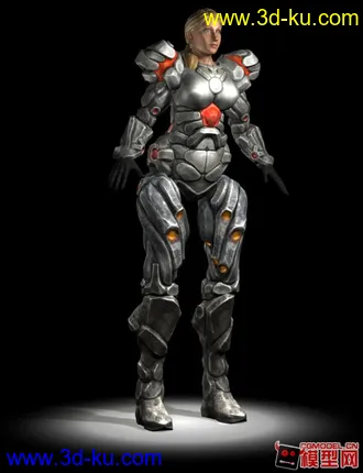 3D打印模型女机器人的图片