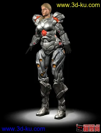 3D打印模型女机器人的图片