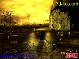 3D打印模型战损街区的图片