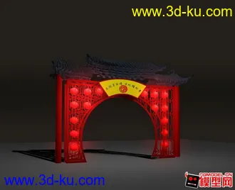 3D打印模型拱门的图片