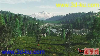 3D打印模型雪山小河的图片