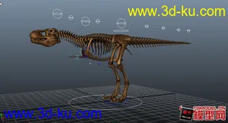 3D打印模型大恐龙骨骼绑定 蚊子骨骼绑定的图片
