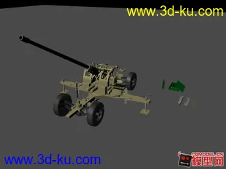 3D打印模型二战时的一款高炮的图片