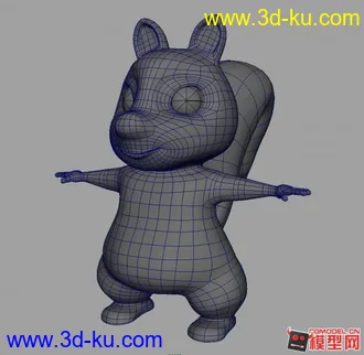 3D打印模型可爱的小松鼠的图片