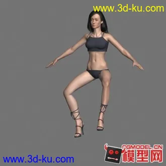女孩模型 骨骼  表情 模型 下载的图片