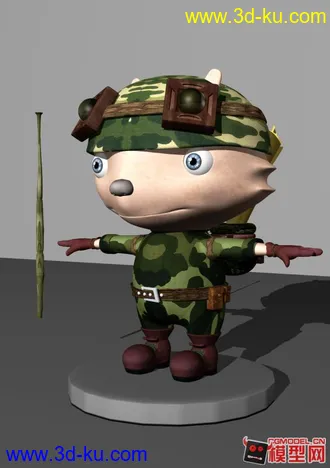 英雄联盟LOL 迅捷斥候 模型，军风T麽！撸起来吧！（分UV，带贴图，欢迎下载指导！）的图片