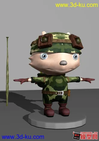 英雄联盟LOL 迅捷斥候 模型，军风T麽！撸起来吧！（分UV，带贴图，欢迎下载指导！）的图片