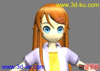 3D打印模型《我的妹妹哪有那么可爱》桐乃。新手请多多指教。的图片