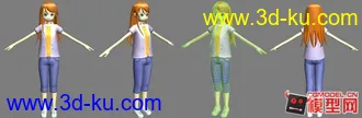 3D打印模型《我的妹妹哪有那么可爱》桐乃。新手请多多指教。的图片
