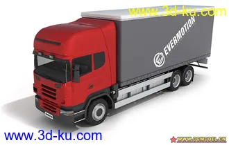 3D打印模型國外大貨車的图片