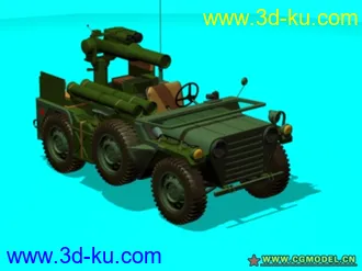 3D打印模型带导弹发射器的美国吉普 （MAX格式）的图片