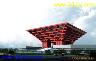 3D打印模型中国馆的图片