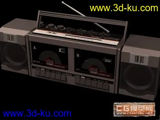 3D打印模型收录机的图片