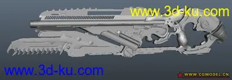 3D打印模型一把科幻枪的图片