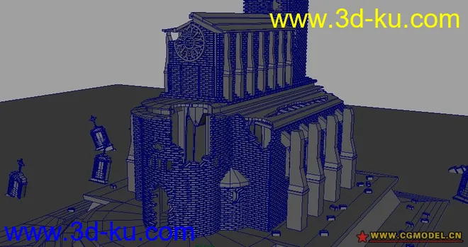 破碎的教堂模型的图片2