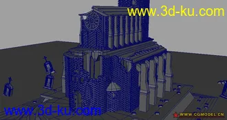 3D打印模型破碎的教堂的图片