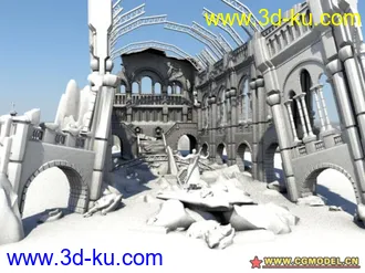 3D打印模型废墟的图片