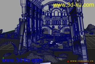 3D打印模型废墟的图片