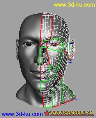 3D打印模型nurbs head的图片