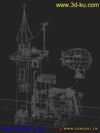 3D打印模型又一个房子哈。。~~~~~~~(有待机动画哈)的图片