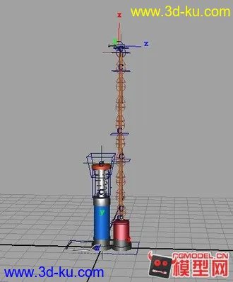 3D打印模型打气筒的图片