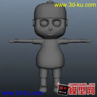 3D打印模型卡通小男孩的图片