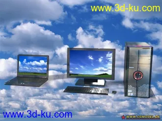 3D打印模型一套联想台式机和本本的图片