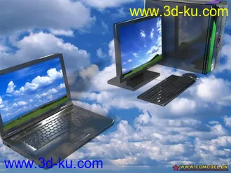 3D打印模型一套联想台式机和本本的图片