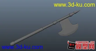 maya战斧3D 模型的图片