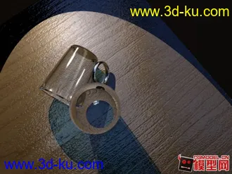 3D打印模型桌子上的玻璃杯的图片