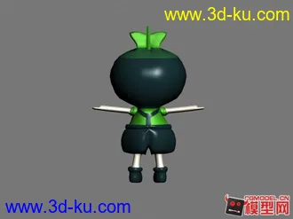 3D打印模型可爱山竹的图片