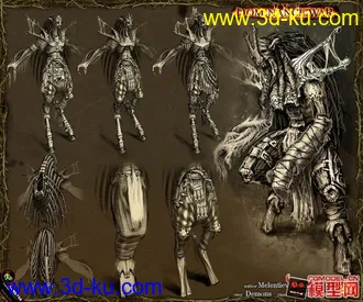 3D打印模型剑灵女性角色的图片