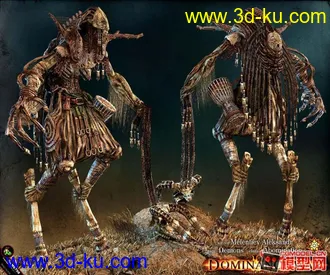 3D打印模型剑灵女性角色的图片