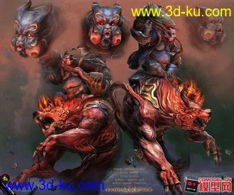 3D打印模型剑灵女性角色的图片