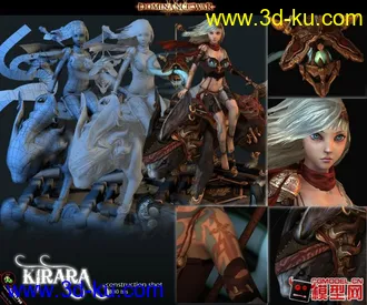 3D打印模型剑灵女性角色的图片