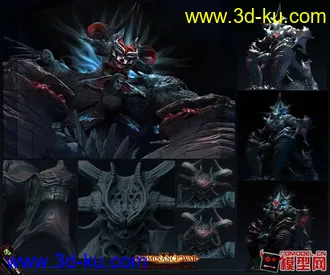 3D打印模型剑灵女性角色的图片