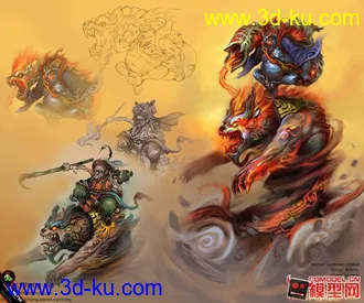 3D打印模型剑灵女性角色的图片