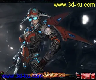 3D打印模型剑灵女性角色的图片