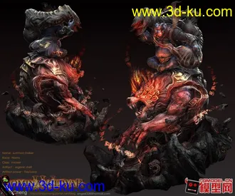 3D打印模型剑灵女性角色的图片