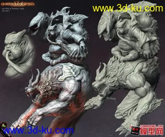 3D打印模型剑灵女性角色的图片