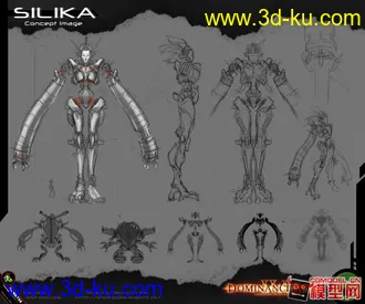 3D打印模型剑灵女性角色的图片
