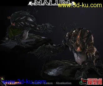 3D打印模型剑灵女性角色的图片