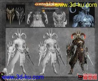 3D打印模型剑灵女性角色的图片