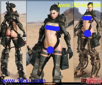 3D打印模型剑灵女性角色的图片